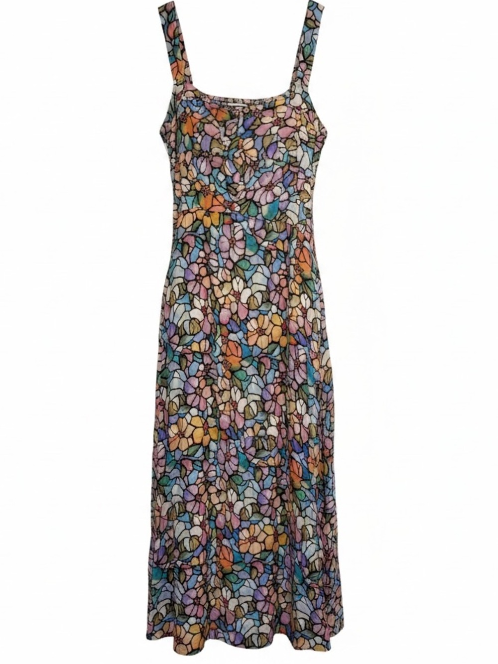 Anthropologie Maeve “stained glass” Tiffany maxi dress size XL